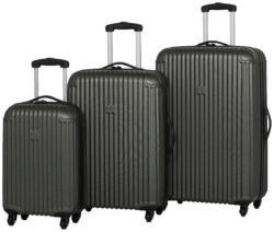IT Luggage Hard 4 Wheel Large Suitcase - Grey.